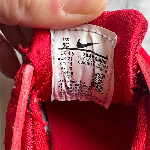 Nike 5C triple red Huarache BABY - Picture 3 of 13